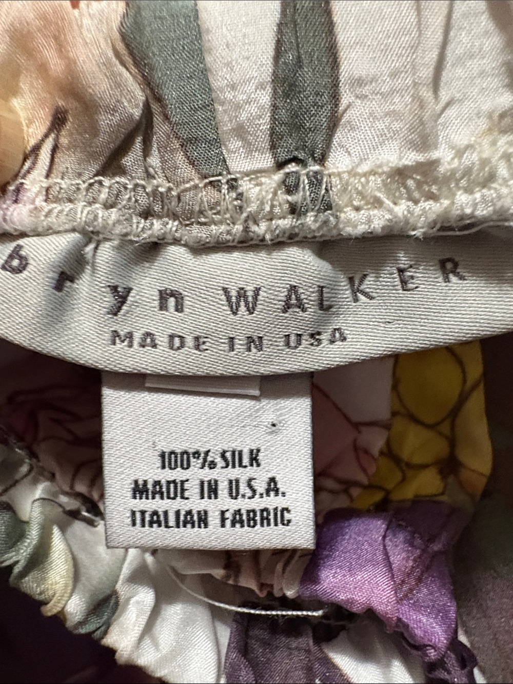 Bryn Walker 100% Silk Floral wide leg pants in Pastel Multi